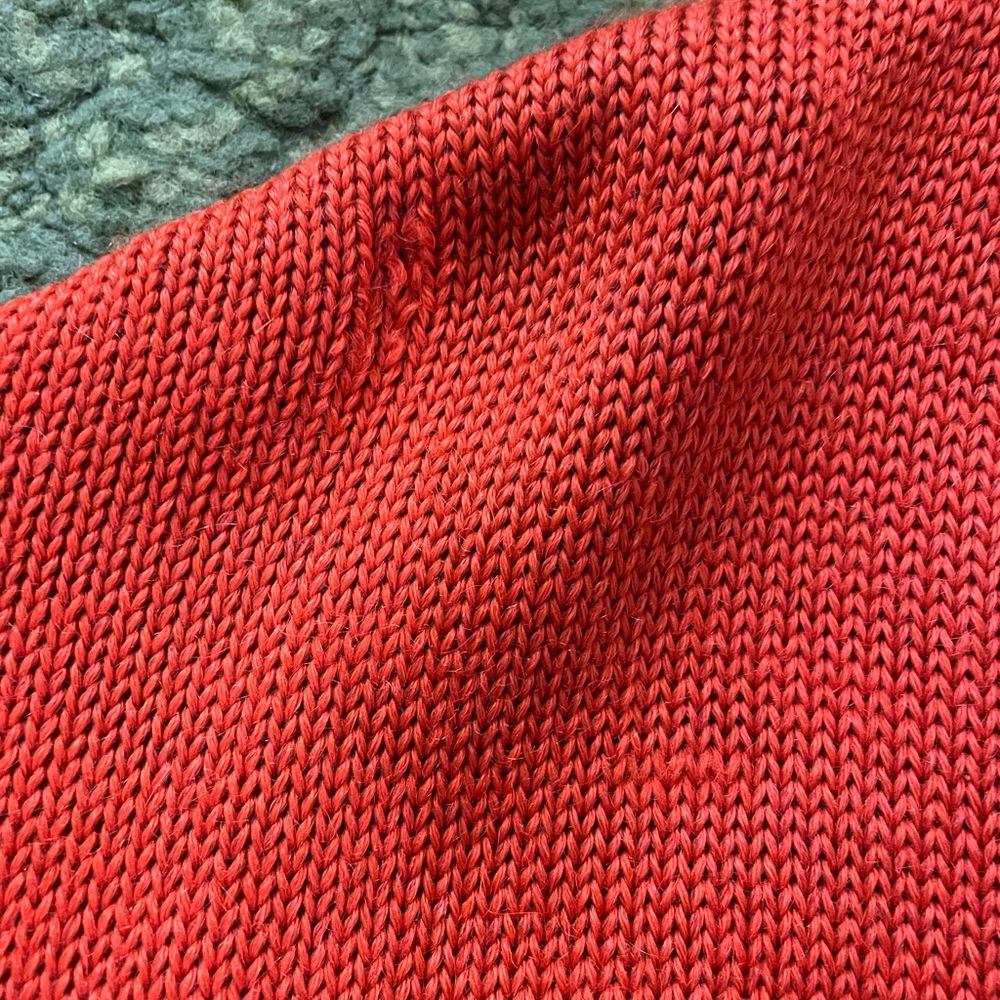 1940s Letterman Orange Cardigan - Picture 11 of 13